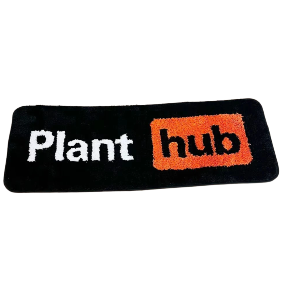 Plant-themed parody of adult site logo with green and black color scheme.