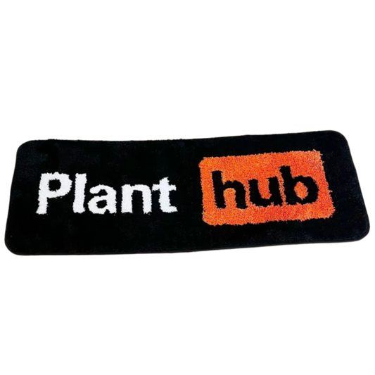 Plant-themed parody of adult site logo with green and black color scheme.
